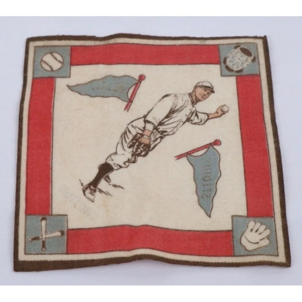 1914 Baseball Players Felt B18 Series Saint‎ Louis Browns BURT SHOTTON White/Red